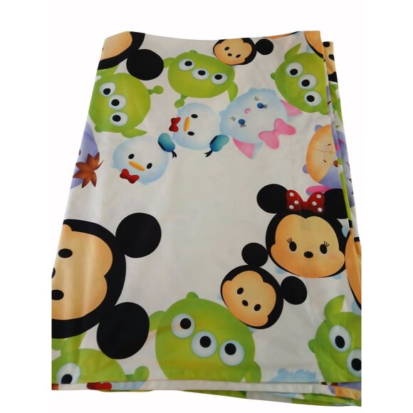 Disney Tsum Tsum Twin Flat Sheet Mickey Aliens Frozen Eeyore Jay Franco Fabric - Picture 10 of 13